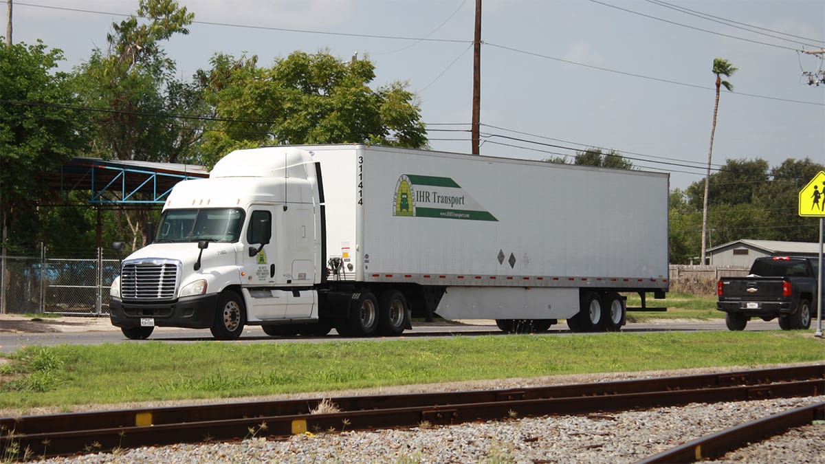 IHR Transport truck driving